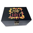 Decorative Keepsake Box with Lids, Black Wooden Storage Box with for Women