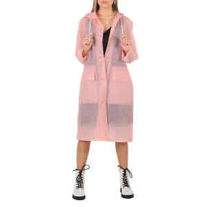 Burberry Ladies Rose Pink Transparent Trench Coat, Brand Size 10 (US Size 8)