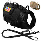 No Pull Dog Harness & Pouch Bags & Patches & Leash Tactical Military Training