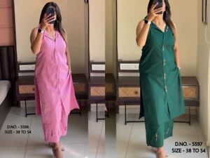 Plus Size Women Dress Readymade Salwar Kameez Office Dress Cotton Kurta Pant