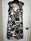 Women’s Dress Size 12 Connected Apparel Sleeveless Knee Length Tropical Floral