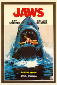 Jaws Vintage Movie Poster - Art Print - Wall Decor