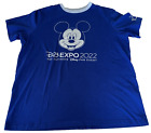 Disney D23 Expo 2022 Ultimate Fan Event Tee T-Shirt Disneyland Blue XL