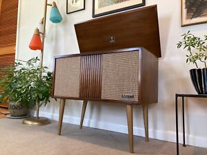 Vtg Stereo Console Tube Record Player Emerson 50s 60s Mid Century Modern Jimmy O