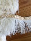 50 yards Kravet feathered fringe, rayon and polyester gimp with ostrich feathers