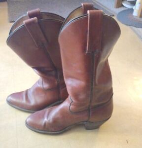 Frye Womens Brown Leather Almond Toe Side Zip Knee High Riding Boots Size 8 2356