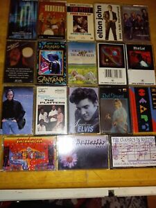 LOT OF 18 ROCK CASSETTES-CLASSIC,POP &ACID.NEW & OLD-HUGE VARIETY & STYLES