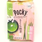 Glico Limited Edition Pocky Sakura Matcha Biscuit Sticks 8packs 3.35oz/95g
