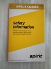 Spirit Airlines Airbus A321NEO Safety Card Safety Instruction Card. 04/23