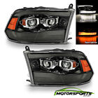 [Switchback] For 2009-2018 Dodge Ram Smoke LED DRL Projector Headlights Pair