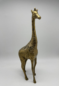 New ListingBrass Giraffe Statue 11” Tall Mid Century Vintage Figurine Decor