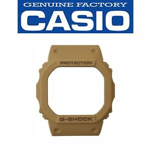 Genuine CASIO G-SHOCK Watch Bezel Shell  DW-5600LU-8 Tan Rubber Cover