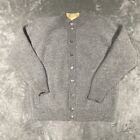 Bullock & Jones Wool and Cashmere Button Up Sweater Mens XL Gray Italy Cardigan