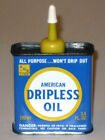 New ListingVintage 1960s AMERICAN DRIPLESS OIL Advertising Tin Can! Rare AGS Handy Oiler!