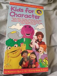 Kids for Character Hosted By Tom Selleck (Babar, Barney, Lamb Chop, VHS) T3