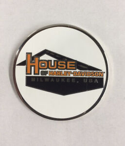 House of Harley-Davidson Black and Orange Collector's Challenge Coin HD99676