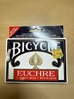 Vintage Bicycle Euchre Decks Cards And Rules Plastic Coated 1991