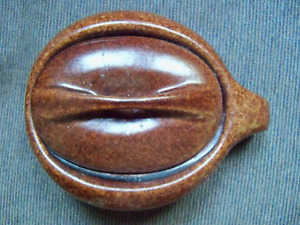 Roseville Raymor Pre 1954 Midcentury Modern Sugar Bowl w/Lid - crack/chip