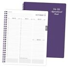 2024-2025 Weekly Appointment Book/Planner - Daily Hourly Planner 2024 Purple