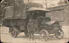 Truck WWI? Military Soldier c1915 Real Photo Postcard
