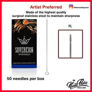50 pcs Sovereign Sterile Disposable Tattoo Needles RL/RS/M/CM/F (TOP QUALITY!)