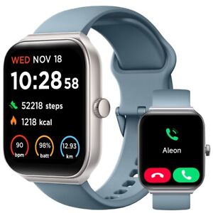 Smart Watch for Men/Women, 1.95'' Waterproof Smartwatch Bluetooth iPhone Samsung