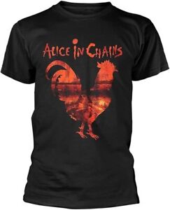 Alice In Chains Rooster T Shirt Cotton Black Unisex All Size S-5XL PP2844