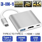 USB Type C to HDMI HDTV TV Cable Adapter Converter For USB-C Phone Tablet Laptop