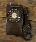 Vintage Stromberg Carlson Brown Wall Phone #3554 Rotary Telephone With Box