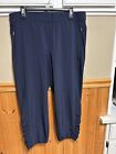 Chico's Pants Women's size 14 (2.5 Crop)  Casual Cropped Cargo  Blue (#17)