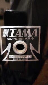 Tama superstar 80s  piano black X-TRA  13 x 12 tom vintage htf  japan