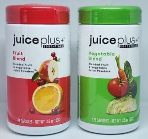 Juice Plus Vegetable & Fruit Blends 240 Capsules 2 Mo Supply 05/2024 New Sealed