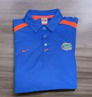 Nike FLORIDA GATORS Dri Fit Short Sleeve Polo Shirt Blue Men’s Large