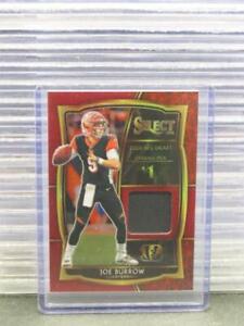2020 Select Joe Burrow #1 Overall Pick Red Prizm Rookie Jersey #DS-JBO