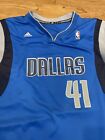 Adidas NBA Dallas Mavericks Dirk Nowitzki 41 Mens Jersey Size XL Blue