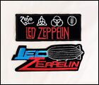 LED ZEPPELIN Lot Of 2 Vintage 80's Iron-On Patches Jimmy Page Robert Plant