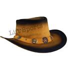 New Men's Stylish Cowboy Hat Western Original Genuine Cow Hide Leather