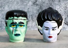 Ebros Frankenstein Zombie Bride And Groom Ceramic Salt And Pepper Shakers Set