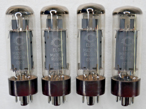 EL34 WINGED C MADE IN RUSSIA POWER TUBES TEST EXCELLENT ON 600A NO RESERVE