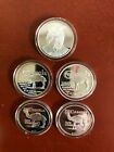 Lot of (5) 1 oz .999 SILVER ROUNDS~1993 Joe Camel & Misc. Camel Silver Rounds 