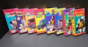 HUGE LOT There Goes a VHS Video Tape Lot  Airplane Fire Truck Train Tractor Kids