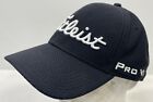 Titleist Pro V1 FJ FootJoy Black A-Flex Stretch Fitted Hat Size Mens L/XL Golf