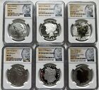 New Listing2023 Morgan Silver Dollars & Peace NGC 70/69 6 complete Set