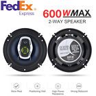 2Pcs 6.5 Inch 600W 2 Way Coaxial Hifi Car Audio Music Stereo Speakers Universal (For: Mini Cooper)