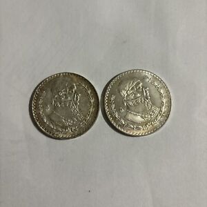 México Un Peso ( 1962 And 1967)  Morelos Silver Coin
