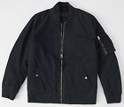 Men's Abercrombie A&F Classic Bomber Jacket Large Navy Blue - New With Tags