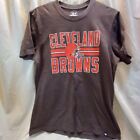 Cleveland Browns '47 Brand Block Stripe Logo Size Medium T-Shirt Brown Orange