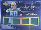 New Listing2009 UD Black AJ Hawk Quad Game Used Jersey Patch Gold Ink On Card Auto /50