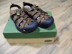 New KEEN Mens Size 12 Newport Leather Outdoor Hiking Sandals Bison Brown Shoes