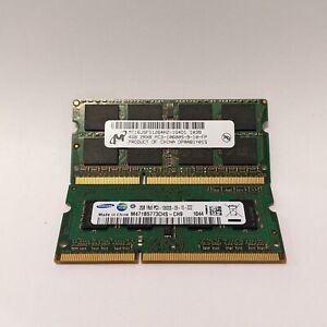 6 GB (4 + 2) DDR3 PC3-10600S SODIMM 1333 MHz Laptop RAM Micron + Samsung